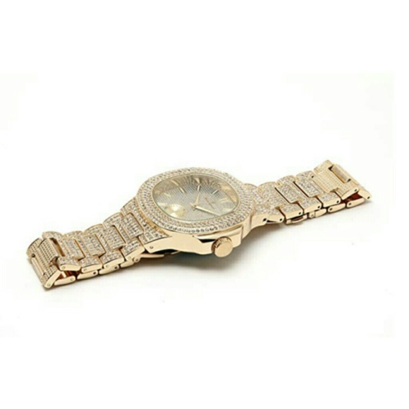 Gold Diamond Watch Iced Out AP Bust Down Watch - Picture 2 of 2